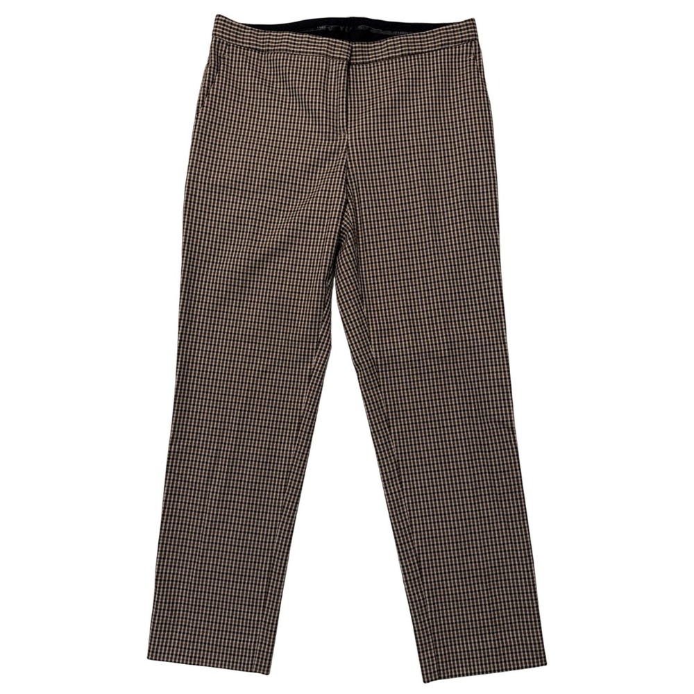 Theory Houndstooth Tailored‎ cropped silhouette Trouser made in USA - 4